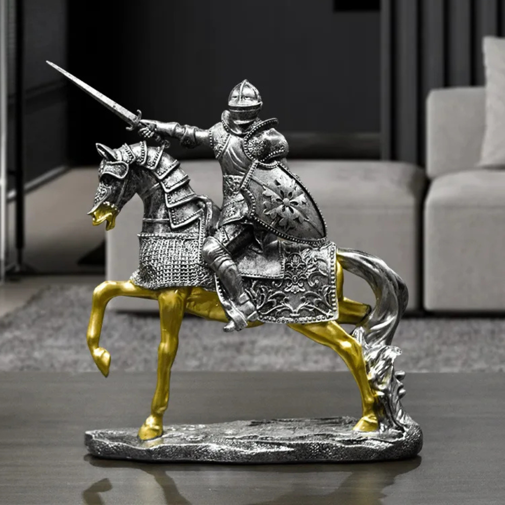 Decorative Mounted Warrior Statue – Napoléon Bonaparte & Knight Styles
