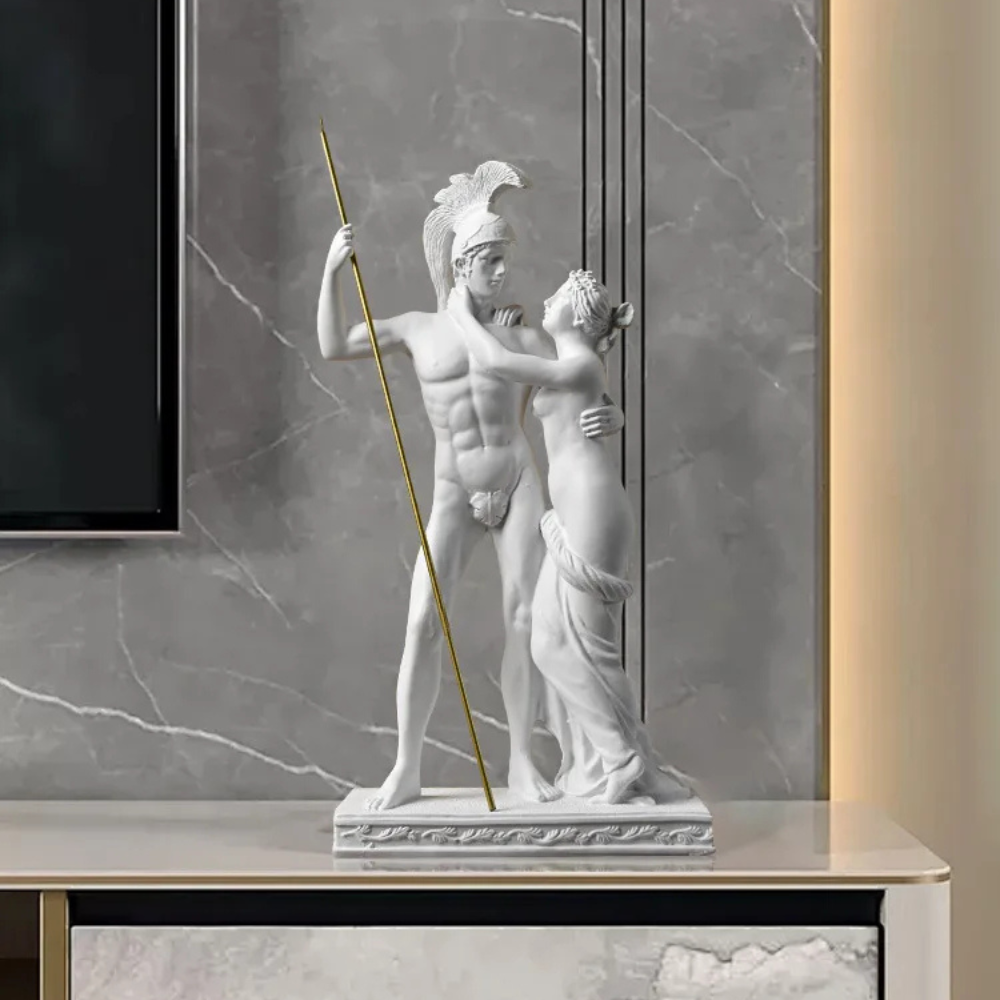 Ares & Aphrodite Sculpture – Divine Passion between War & Love