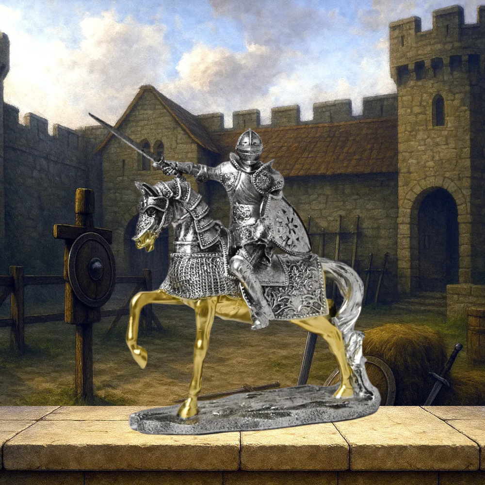 Decorative Mounted Warrior Statue – Napoléon Bonaparte & Knight Styles
