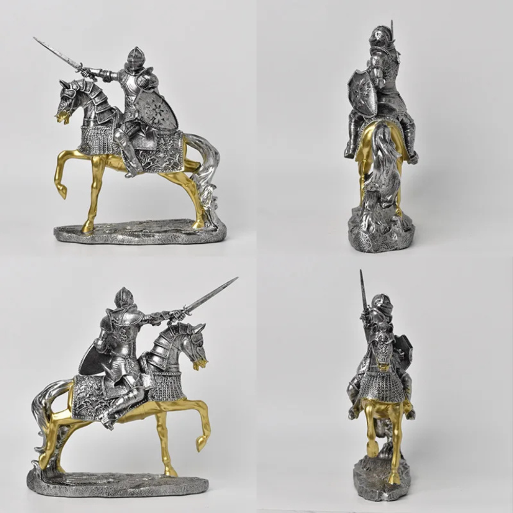 Decorative Mounted Warrior Statue – Napoléon Bonaparte & Knight Styles