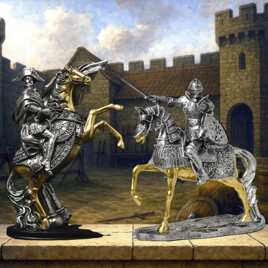 Decorative Mounted Warrior Statue – Napoléon Bonaparte & Knight Styles
