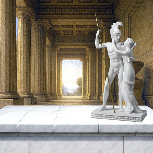 Ares & Aphrodite Sculpture – Divine Passion between War & Love